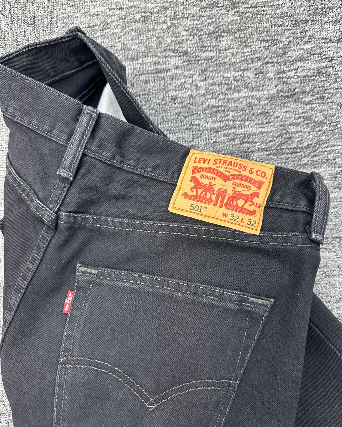 (허단42)00'S 리바이스 501 블랙-M1127 상품이미지3