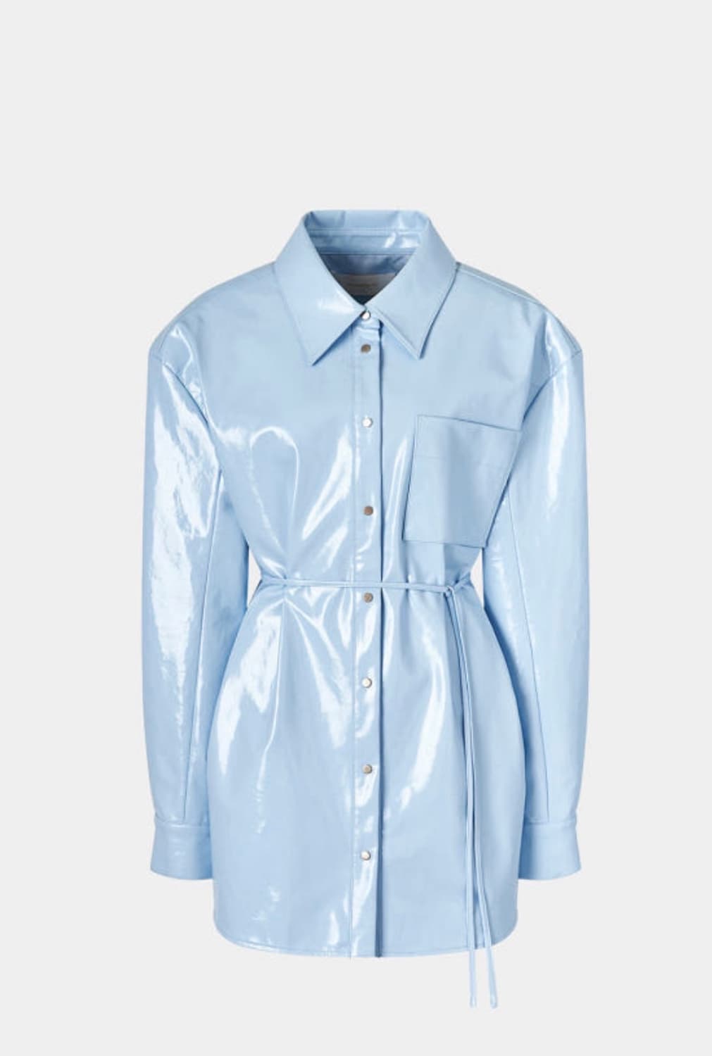 새상품) 드래곤블루스 비건 레더 스트랩 셔츠 자켓 상품이미지1