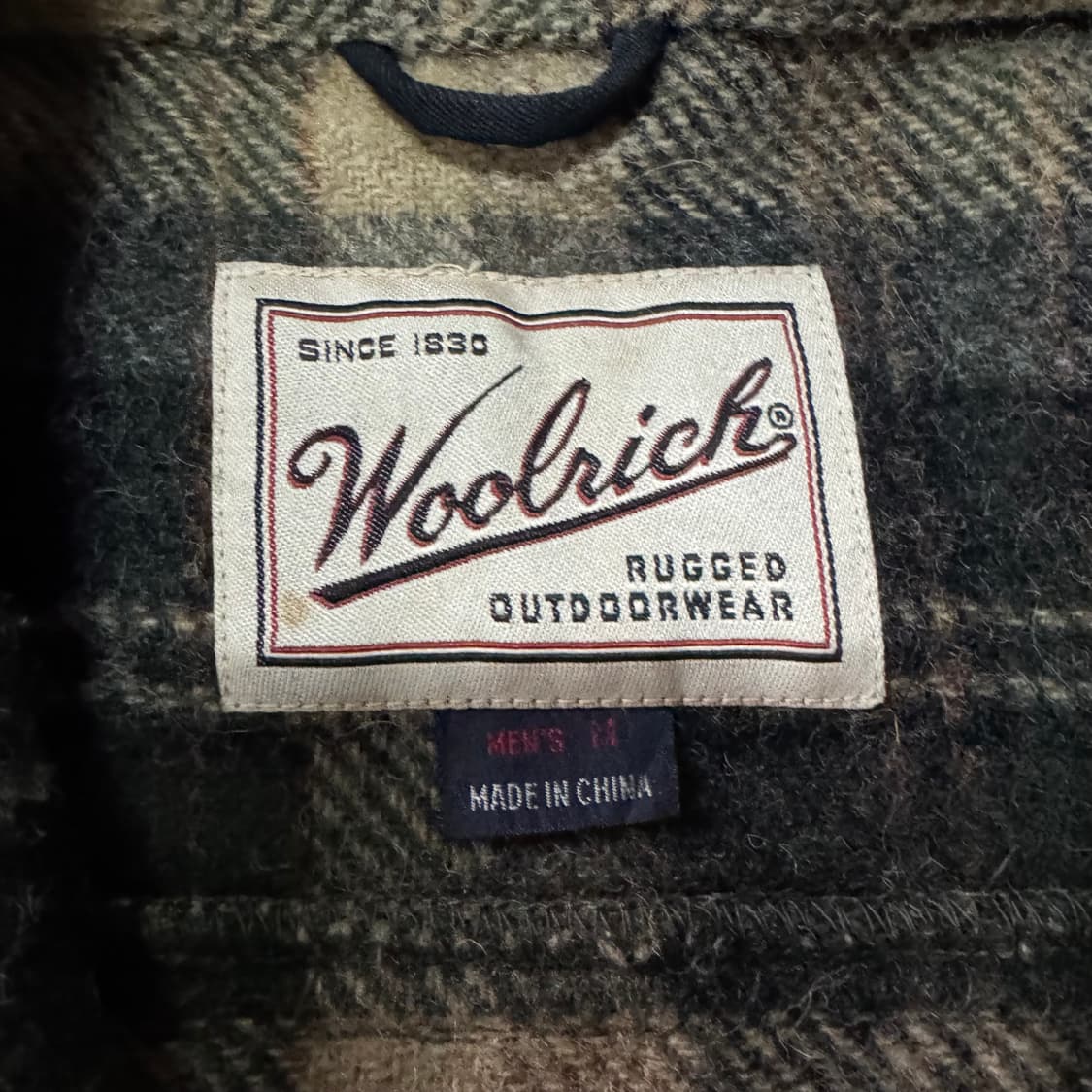 [M~L] Woolrich 울리치 체크 울 집업 자켓 상품이미지8
