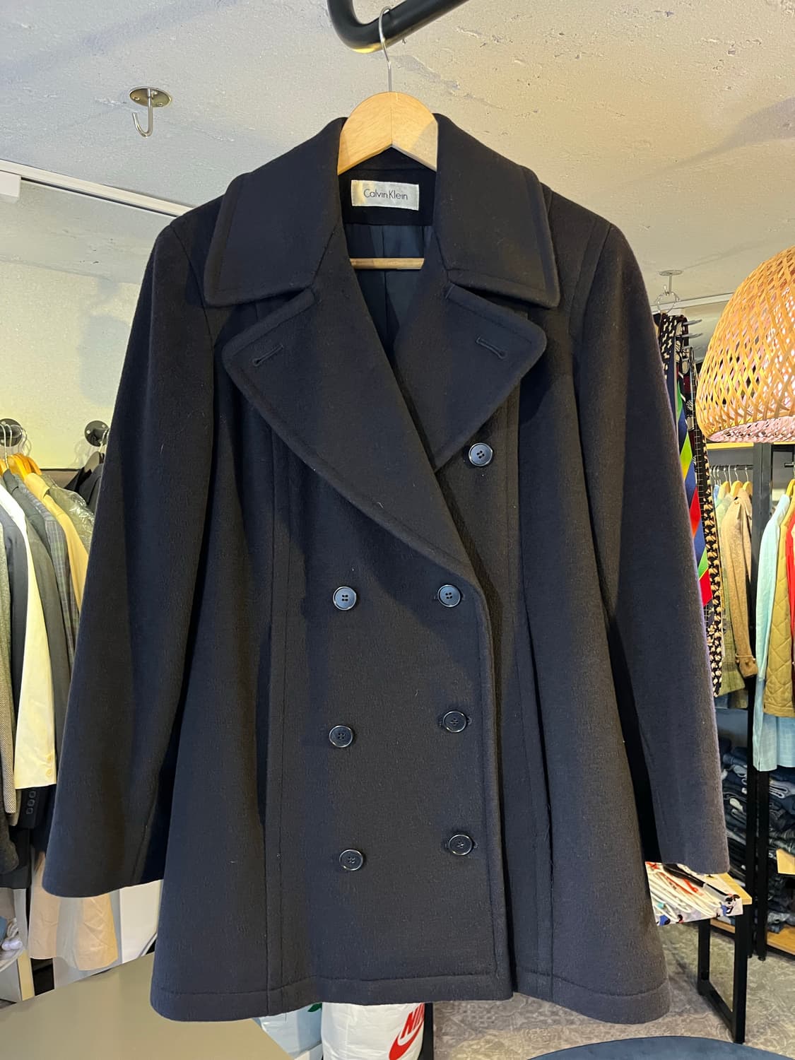 90년대 캘빈클라인 울 피코트(미국제) 상품이미지1