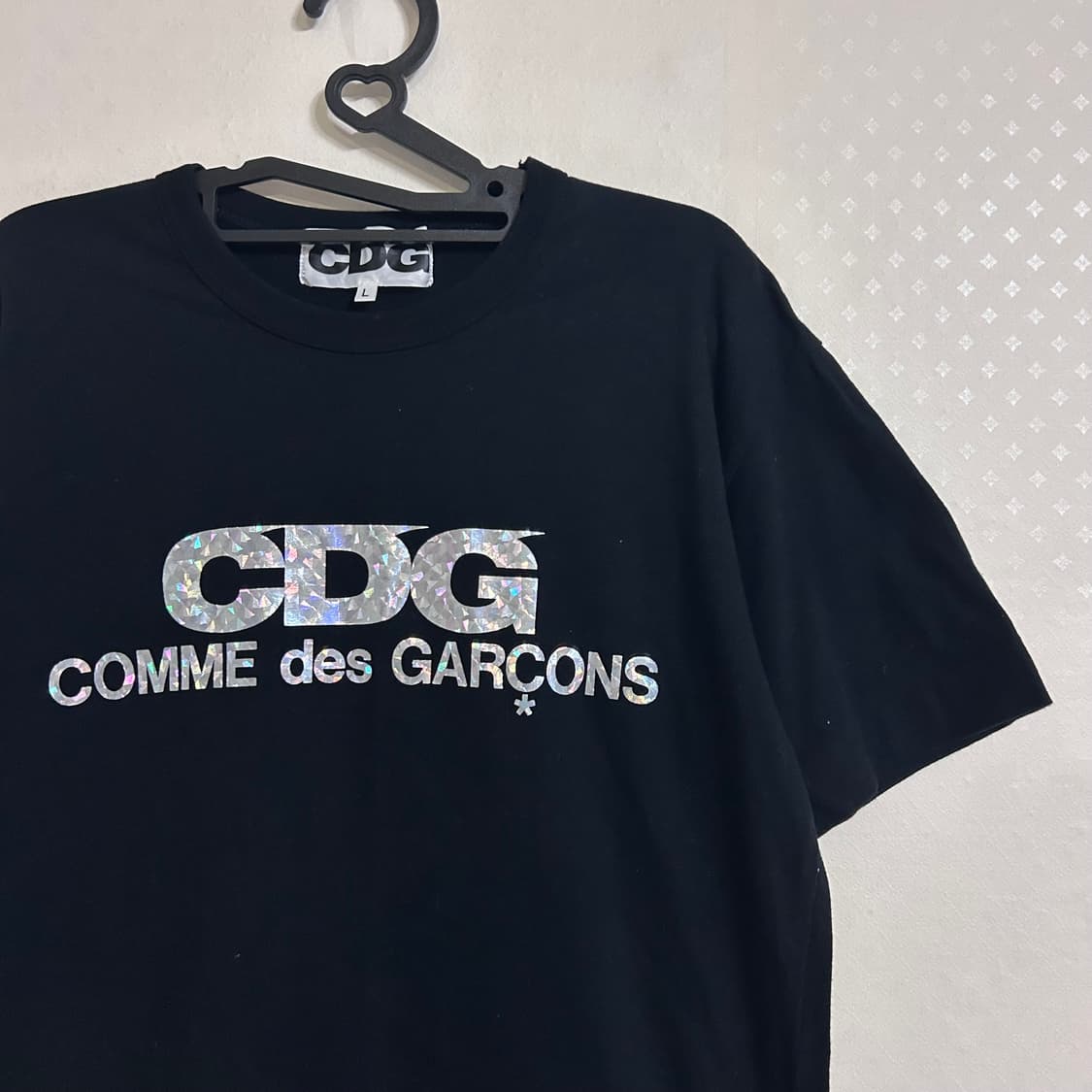 CDG 꼼데가르송 반팔 티셔츠 블랙 L 상품이미지5