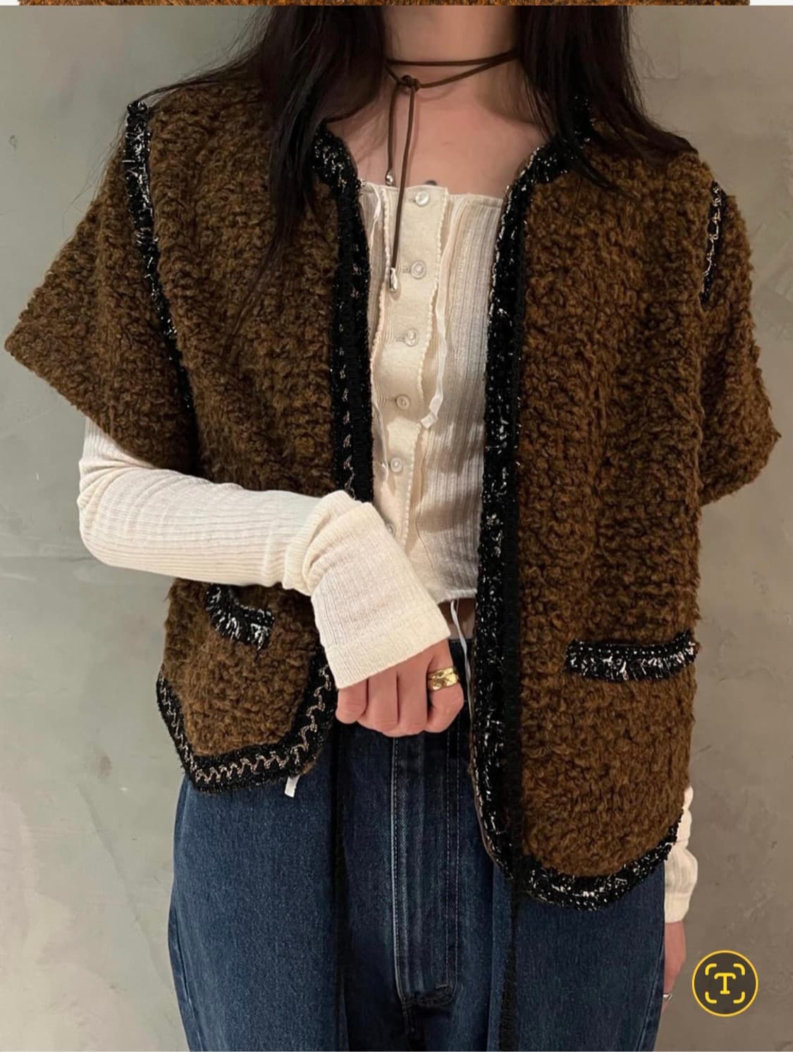 스탠드얼론 부클 트위드 자켓 (24fw) 상품이미지2