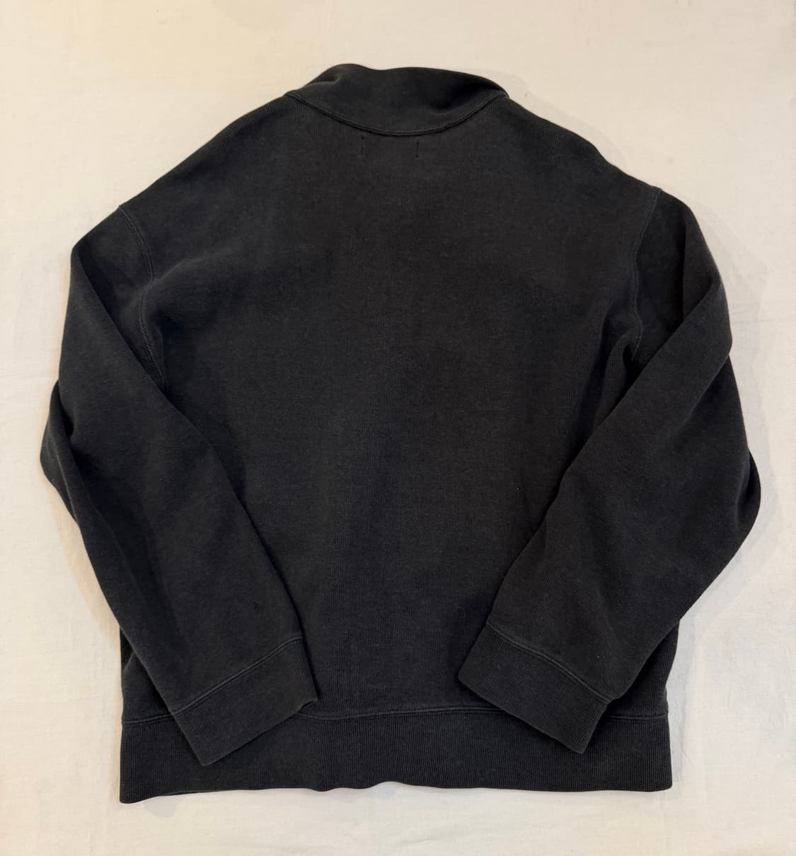 폴로 랄프로렌 와플 코튼 니트 집업 져지 차콜 상품이미지3