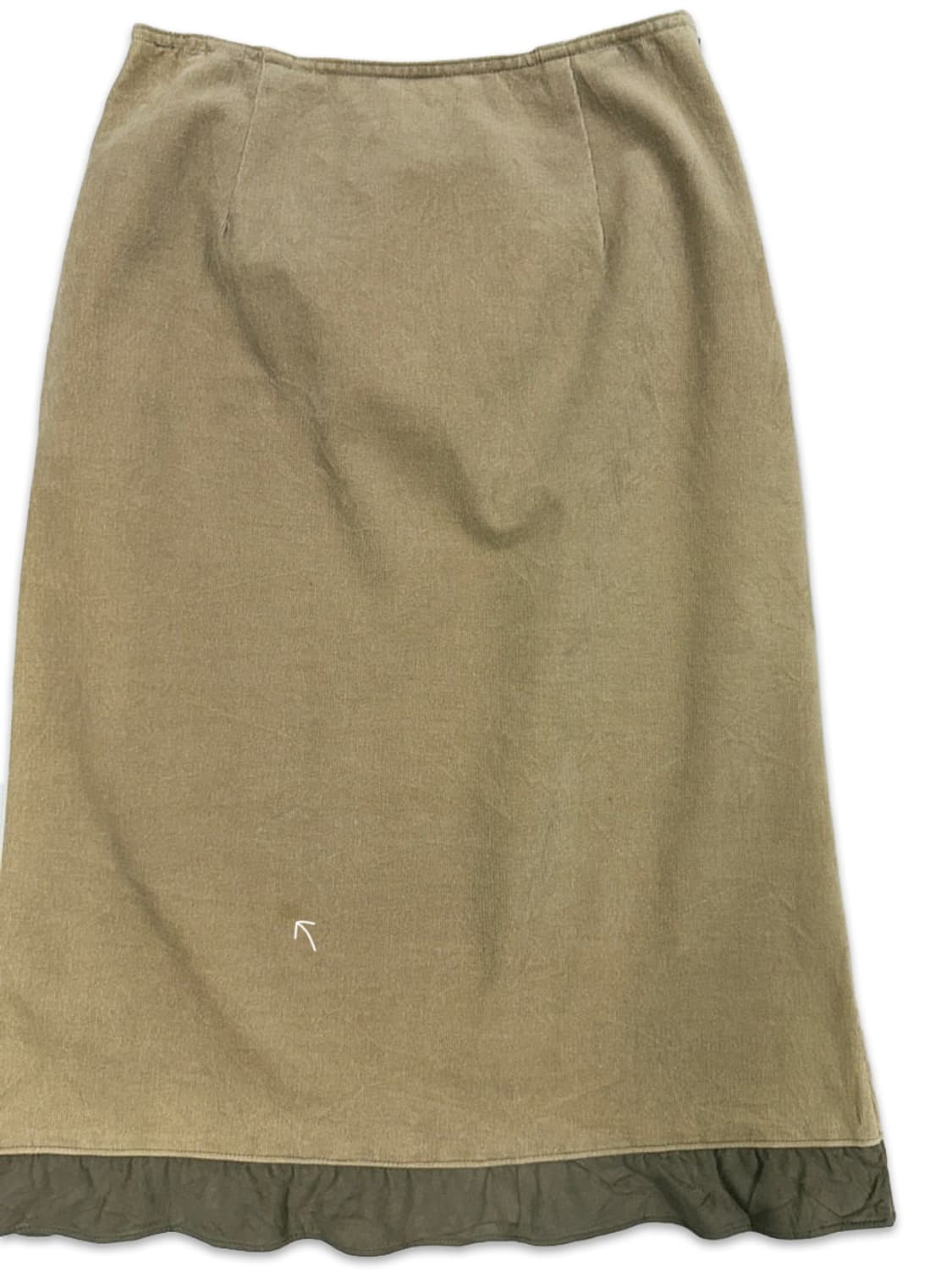 빈티지 EXOAH 골덴 프릴 롱 스커트 상품이미지2