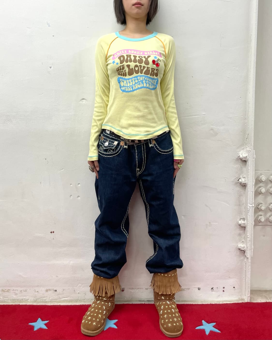 Daisy Love Cherry Yellow Long Sleeve 상품이미지5