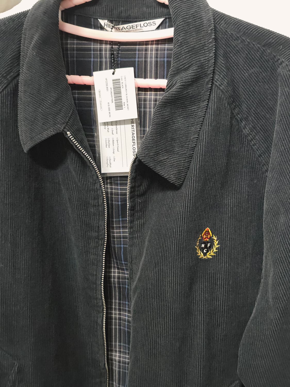 헤리티지플로스 코듀로이 블루종 블랙 L 상품이미지2