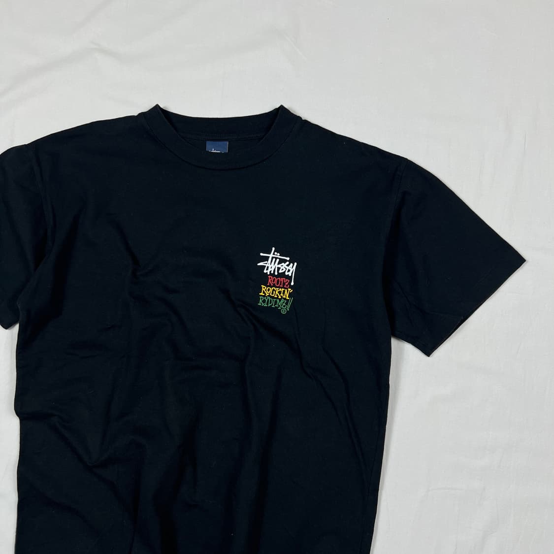 90‘s 스투시 rasta rootz rockin rydimz 반팔티 상품이미지2