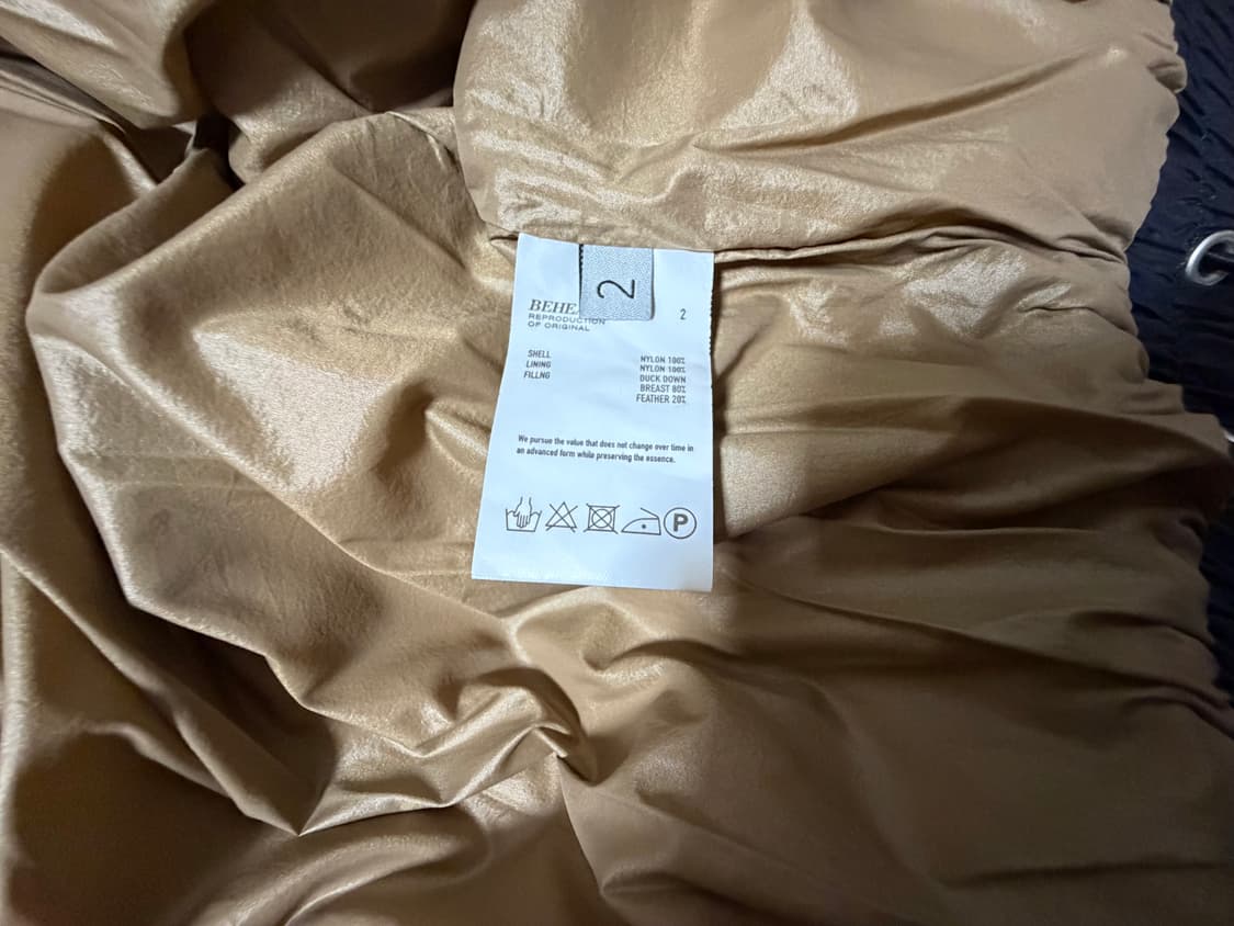 [2] 비헤비어 24fw 폴라베어 다운 파카 패딩 블랙 상품이미지5