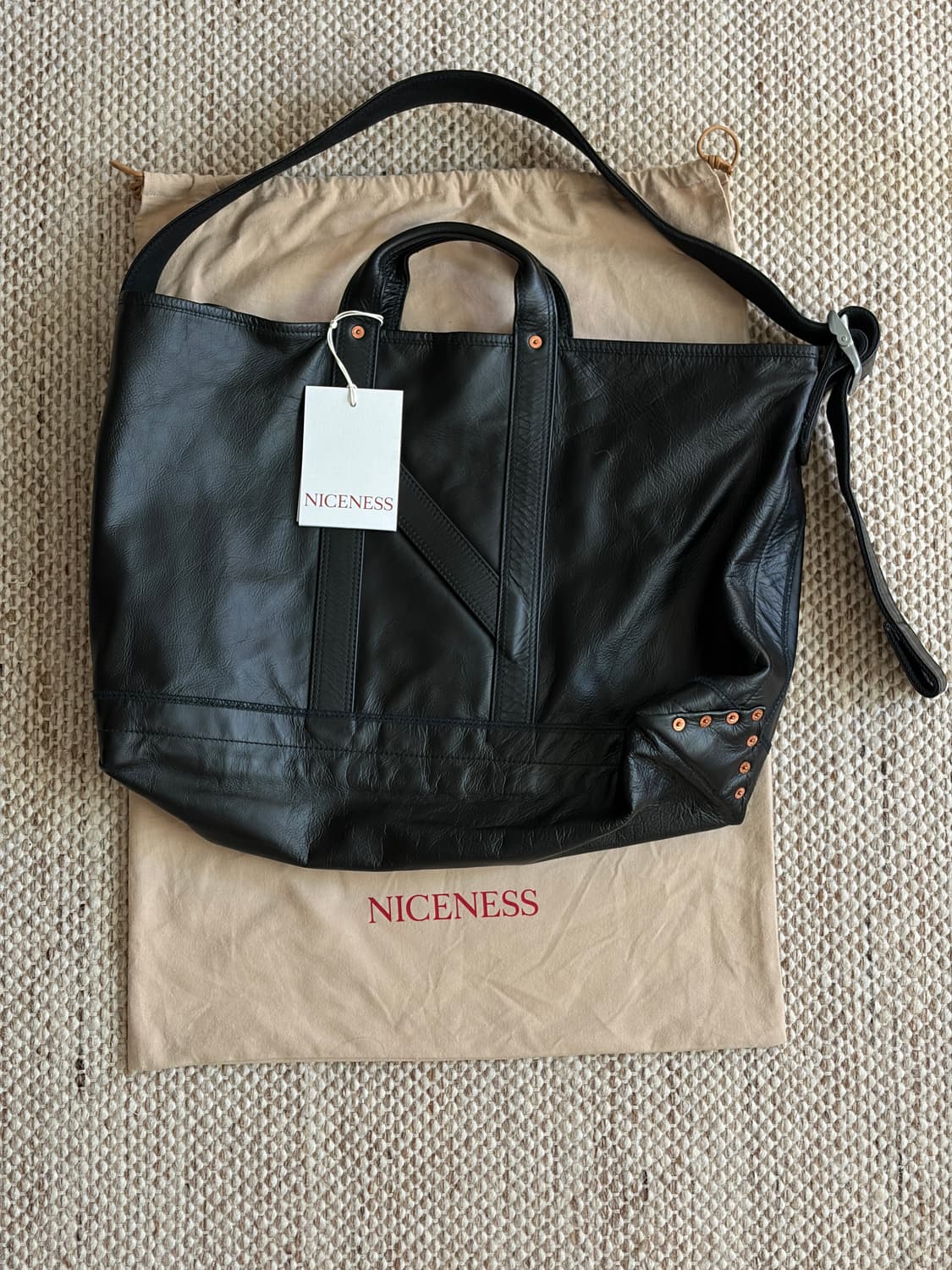 NICENESS  토트백  H.LEDZ  25AW  [BLACK]  상품이미지5