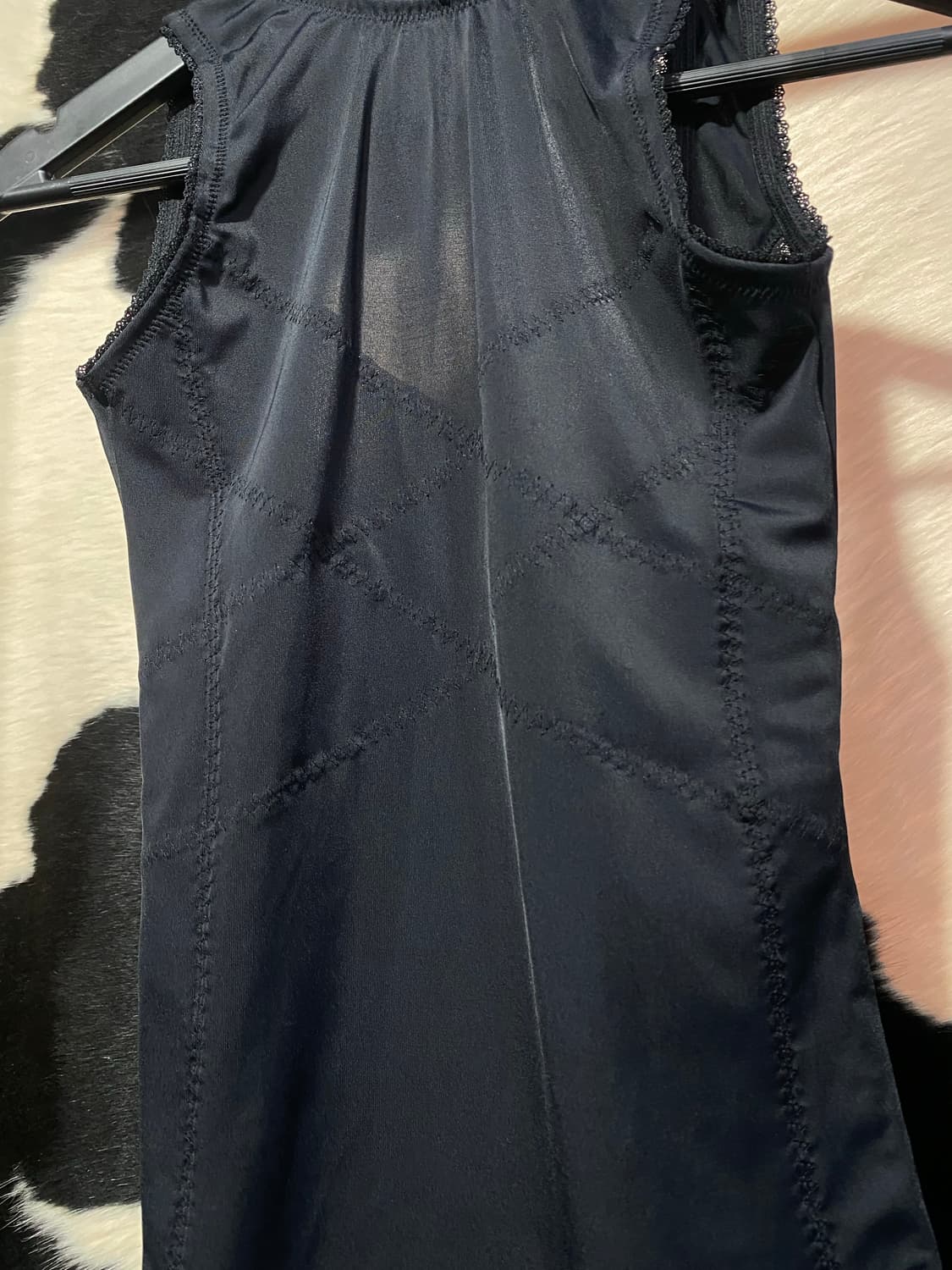 Japanese vtg 코르셋st 스트라이프 슬리브리스 상품이미지6