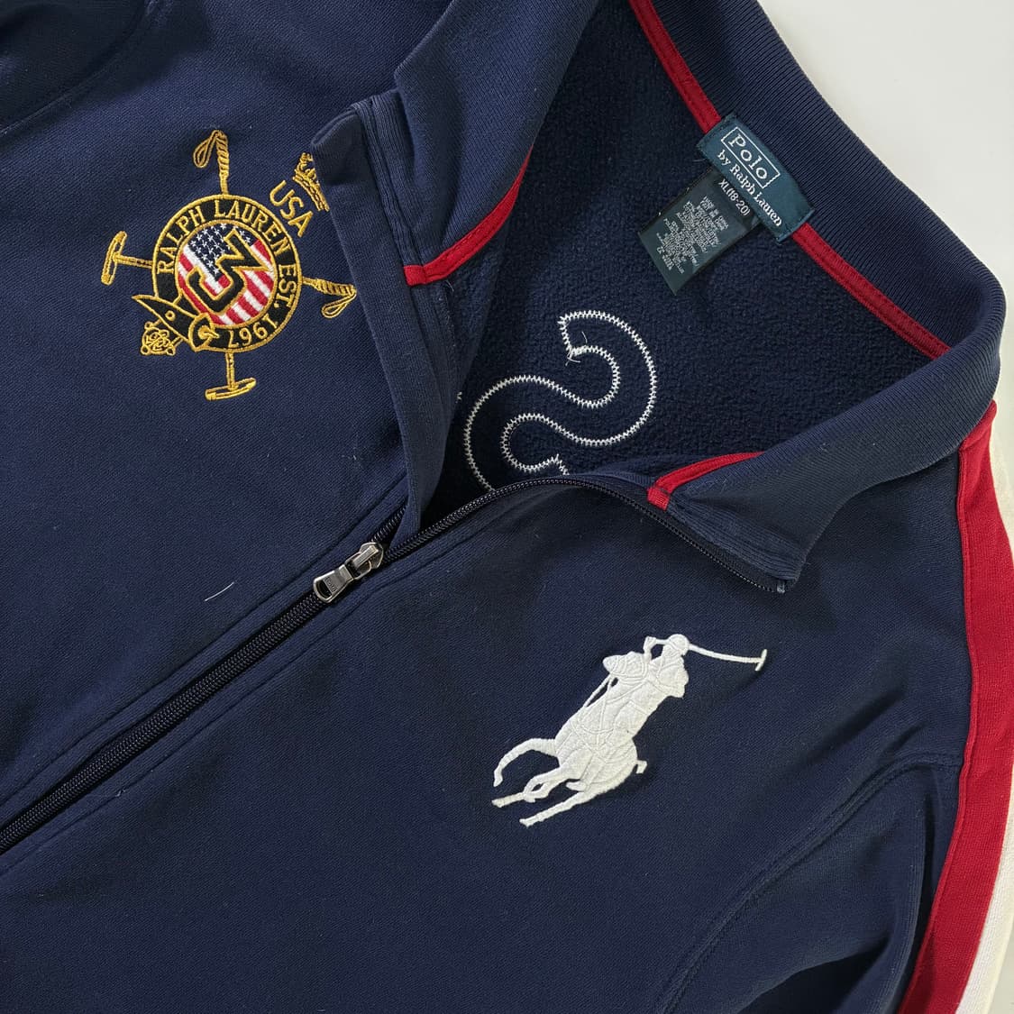 Polo  폴로 랄프로렌 빅포니 USA 사이드라인 집업  상품이미지4