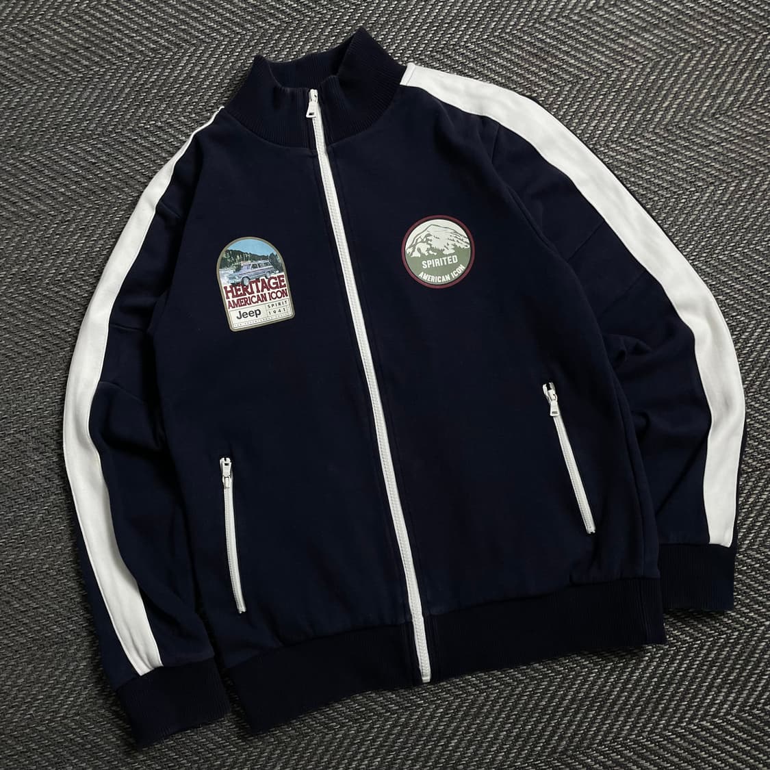 Jeep 헤리티지 아메리칸 트레이닝 스웻 집업 y 4350 상품이미지1