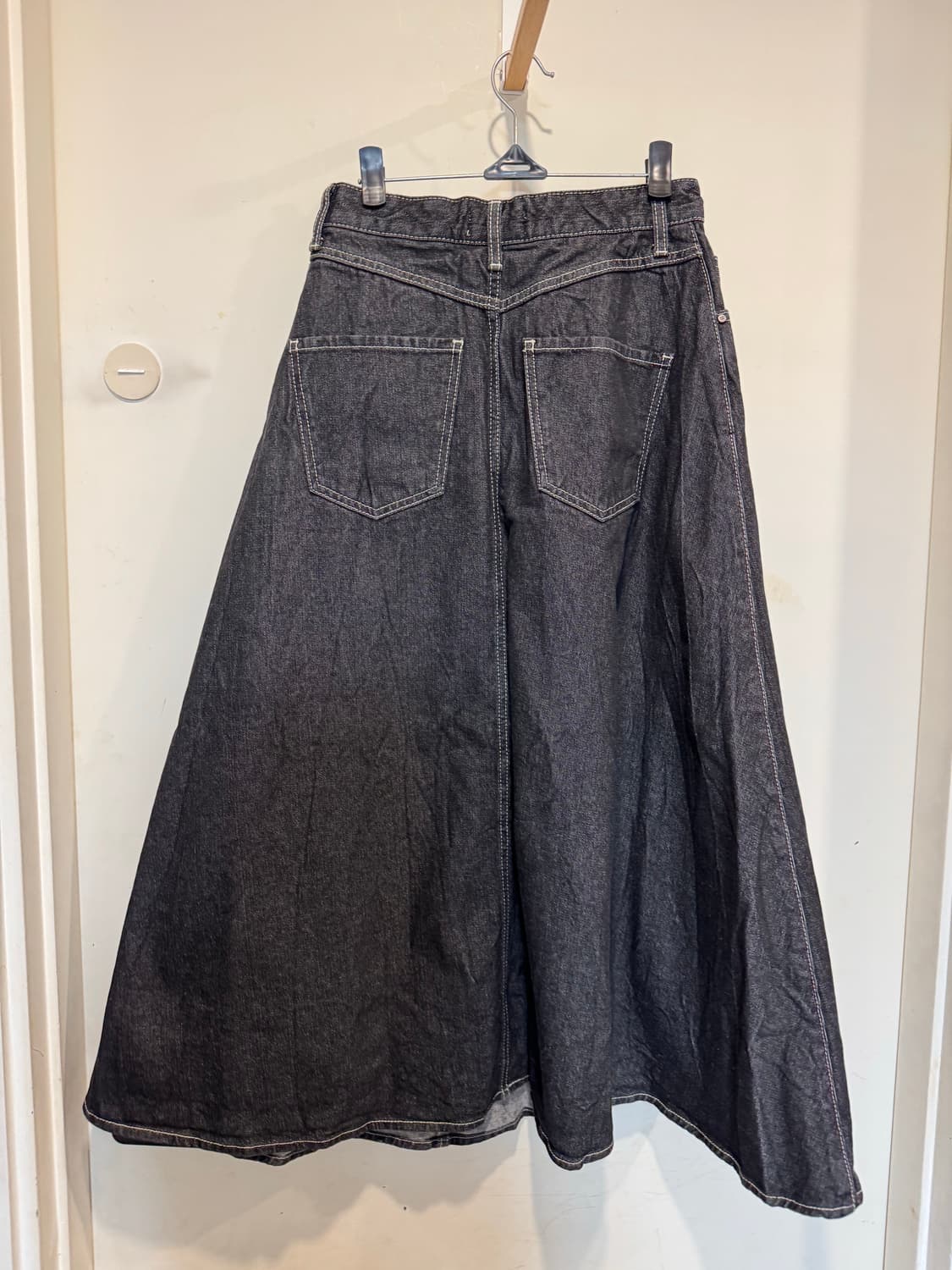 에센셜 by EQL 데님 A라인 스커트 상품이미지5