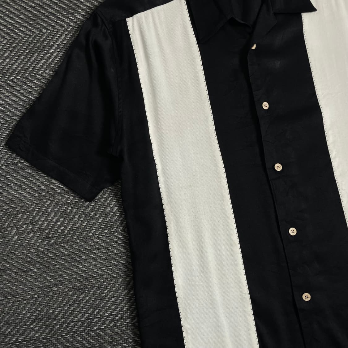 USA 오리지날 빈티지 패턴 쿠바 셔츠o 3406 상품이미지3