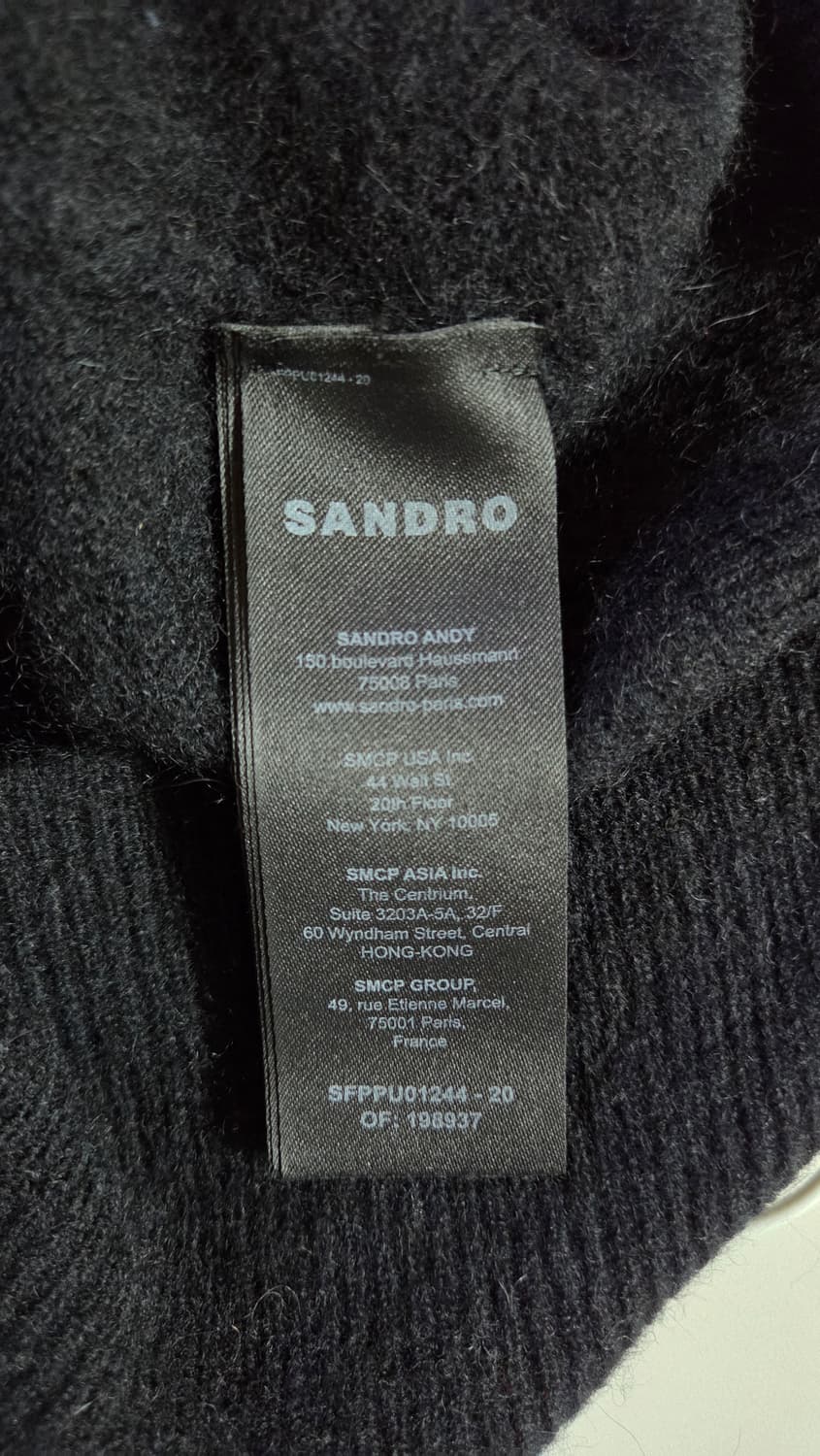 산드로 포플린 칼라 알파카 니트 탑 44 ~ 66 상품이미지10