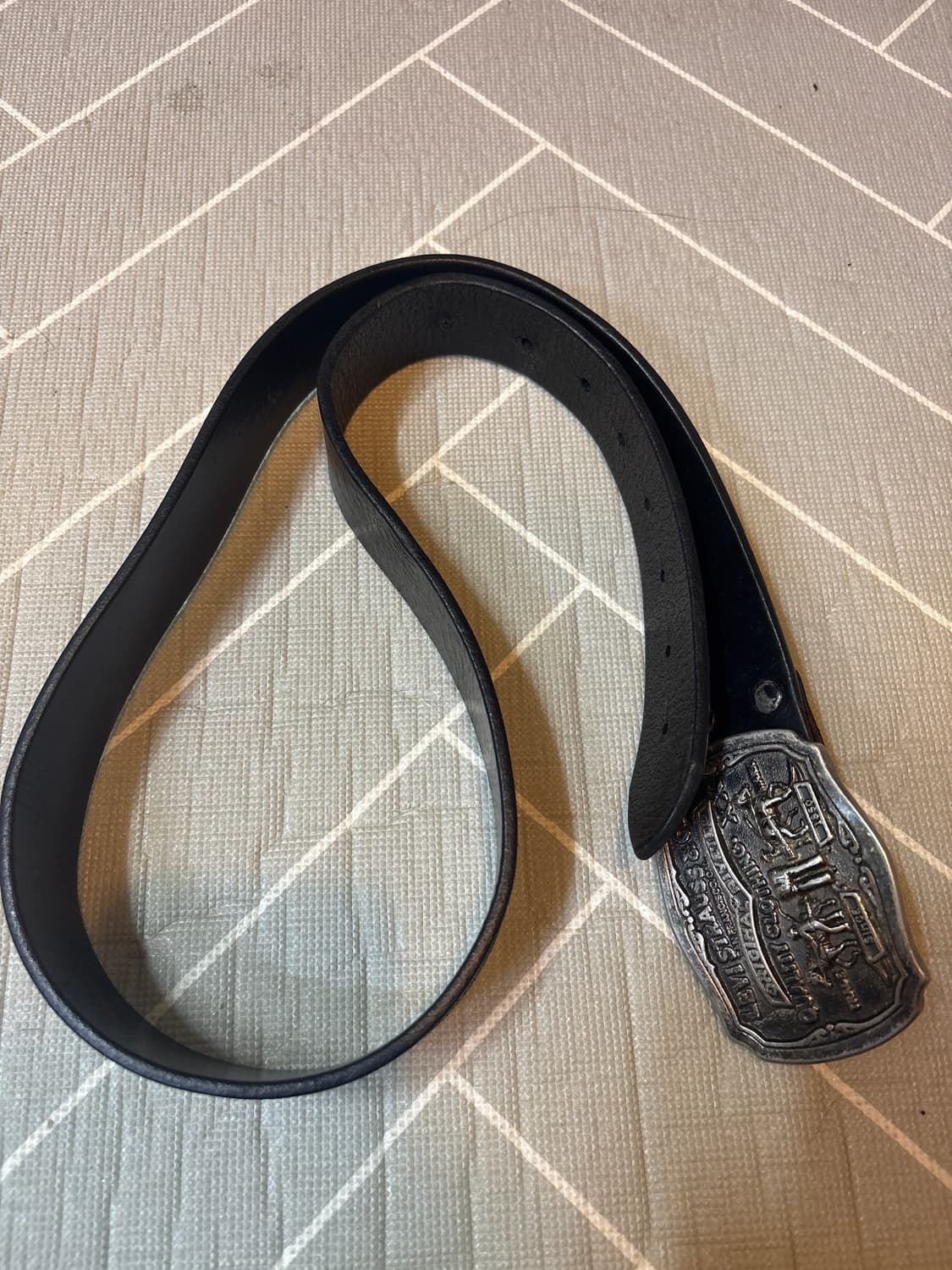 오리지날 리바이스 실버 빅버클 가죽 벨트 상품이미지1