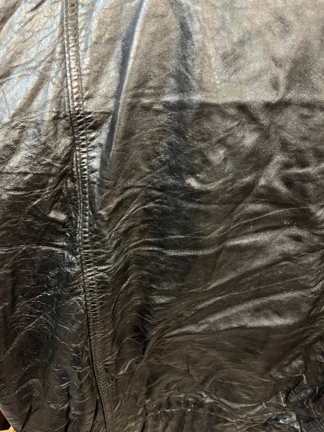 빈티지 양가죽 레더 자켓 블랙 L #csz2598 상품이미지8