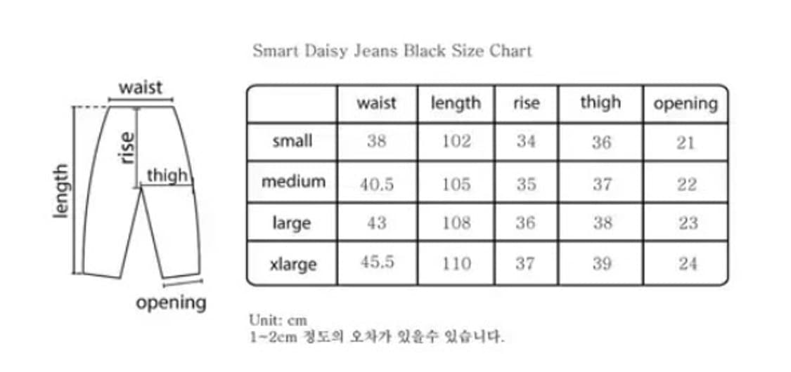 LABROS 데이지 블랙 데님 L사이즈 상품이미지5