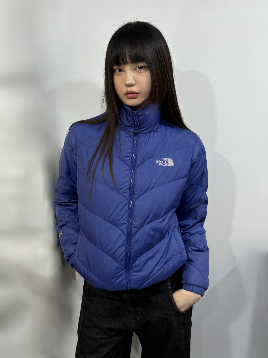 90s 노스페이스 블루 경량 패딩 상품이미지1