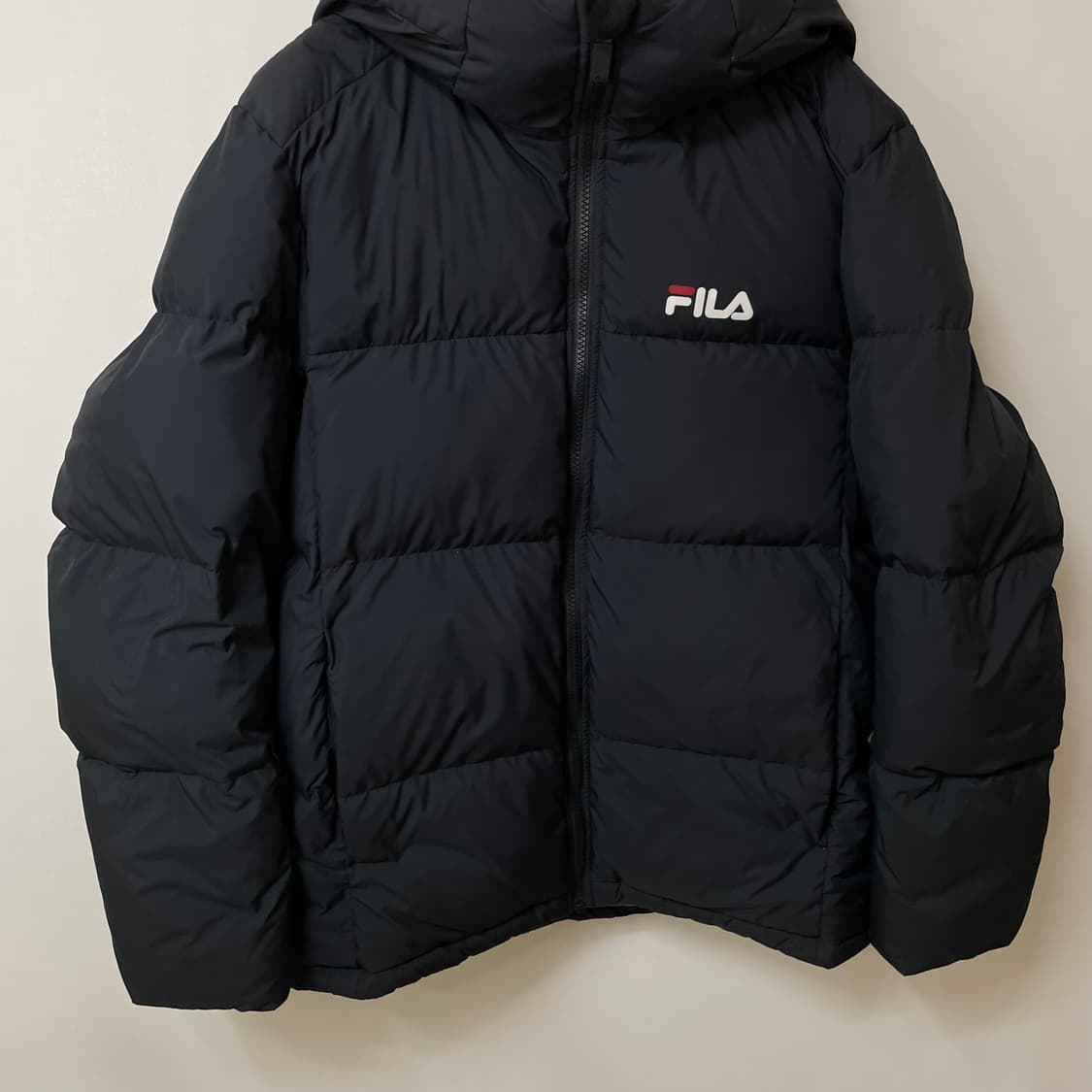 [ L ] 휠라 빅로고 프리미엄 덕다운 패딩 상품이미지6