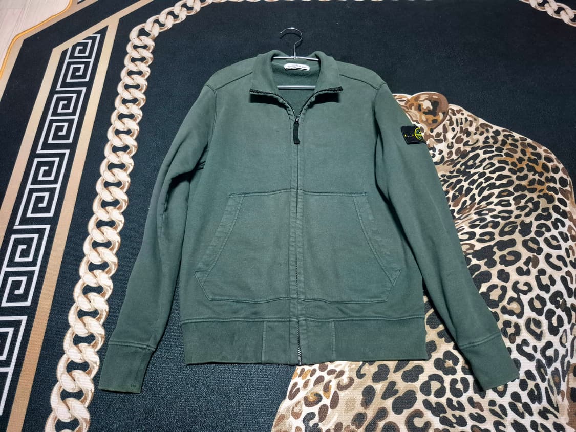 스톤 아일랜드 20s/s 와펜 코튼 집업 딥그린 M 정품 상품이미지1