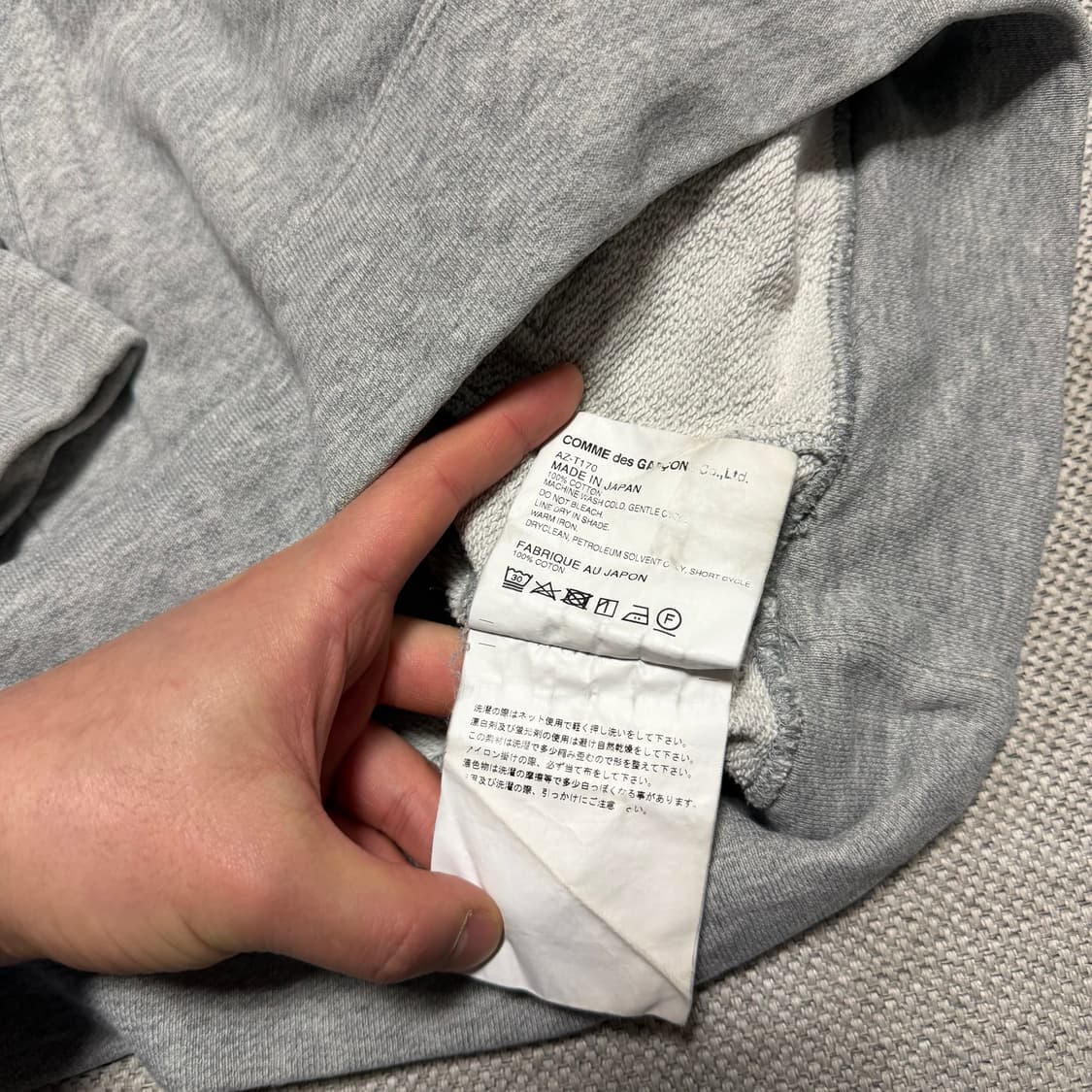 꼼데가르송 레드와팬 후드티 상품이미지4