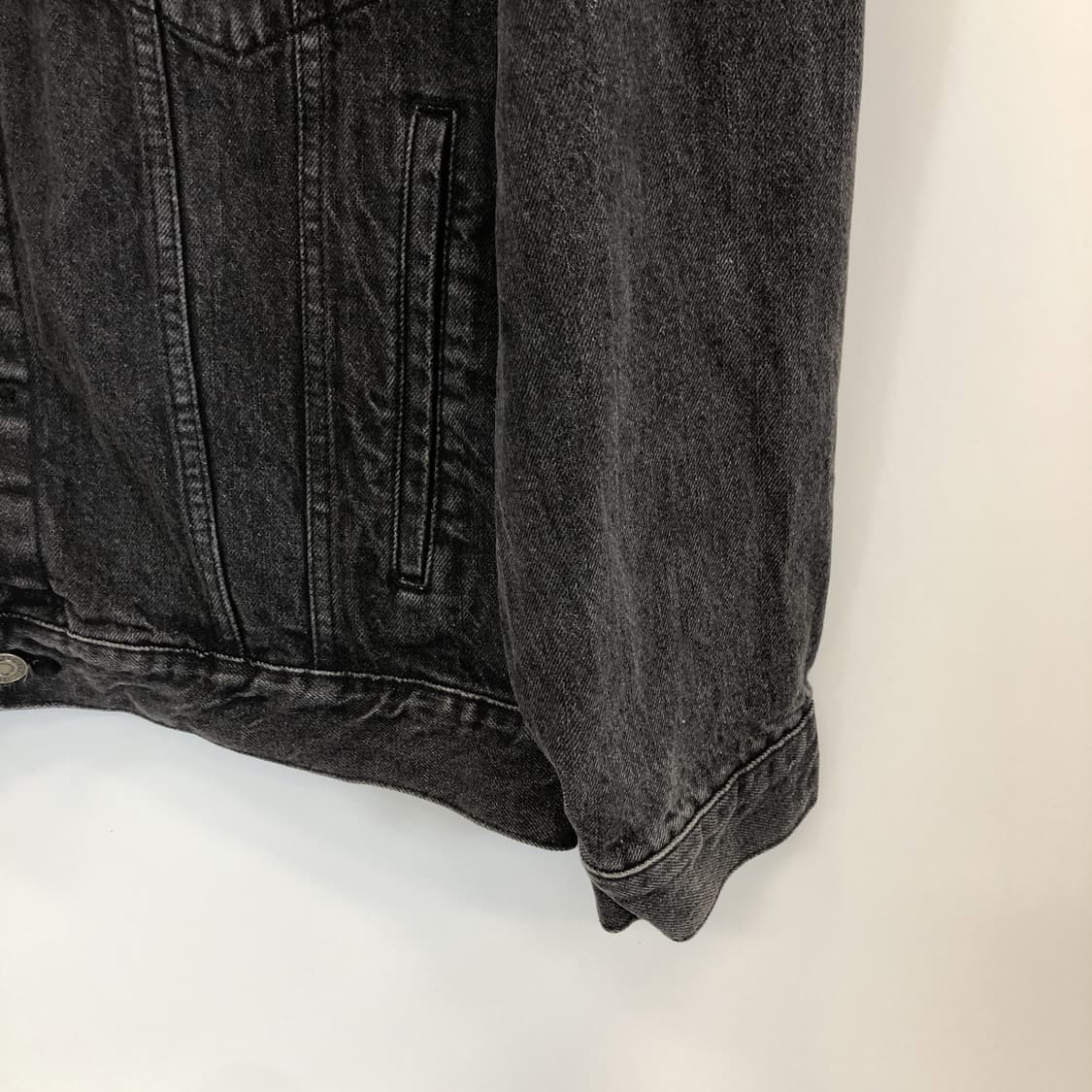 일꼬르소 오버데님 흑청 트러커자켓 L  상품이미지3