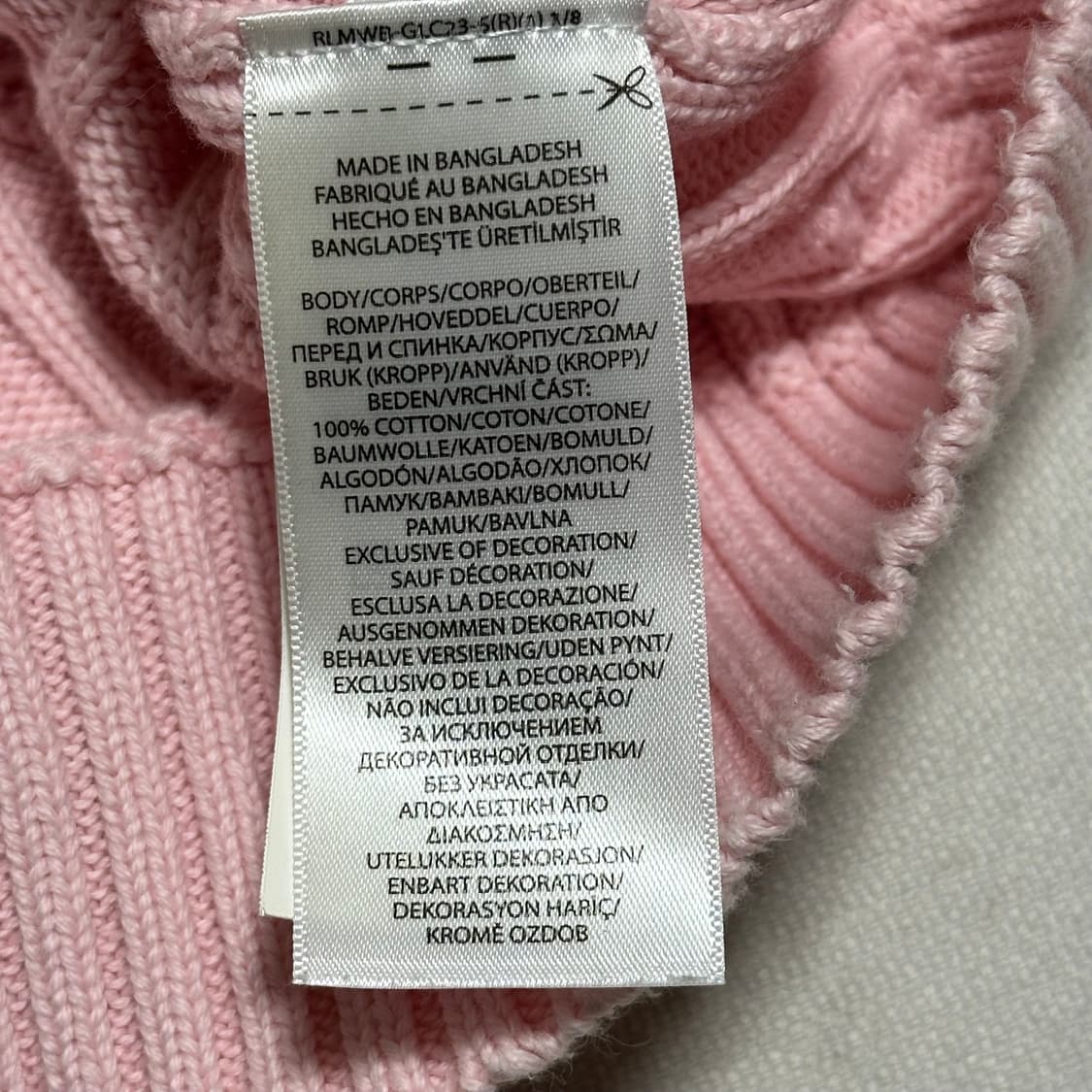 XL 폴로랄프로렌 여성용 핑크 브이넥 케이블 니트 상품이미지5