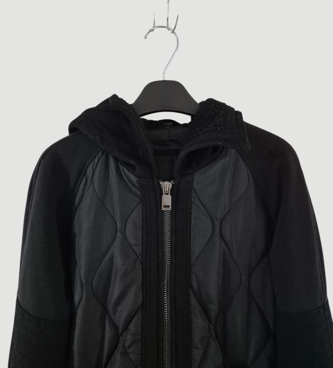 [55]자라 블랙택 여자 누빔 후드자켓 상품이미지2