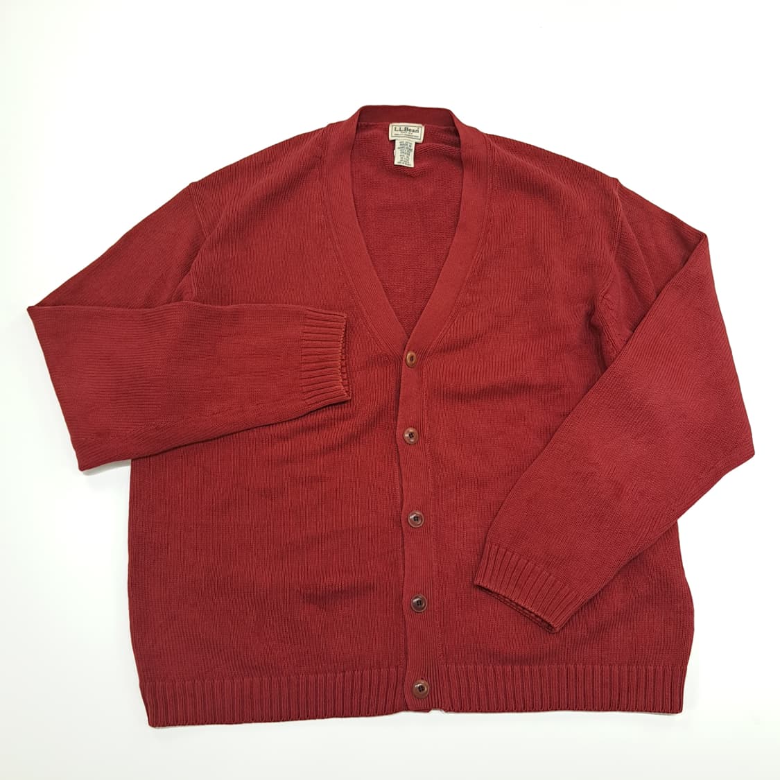 CN814 XL 엘엘빈 테라코타 긴팔 니트 스웨터 가디건 상품이미지2