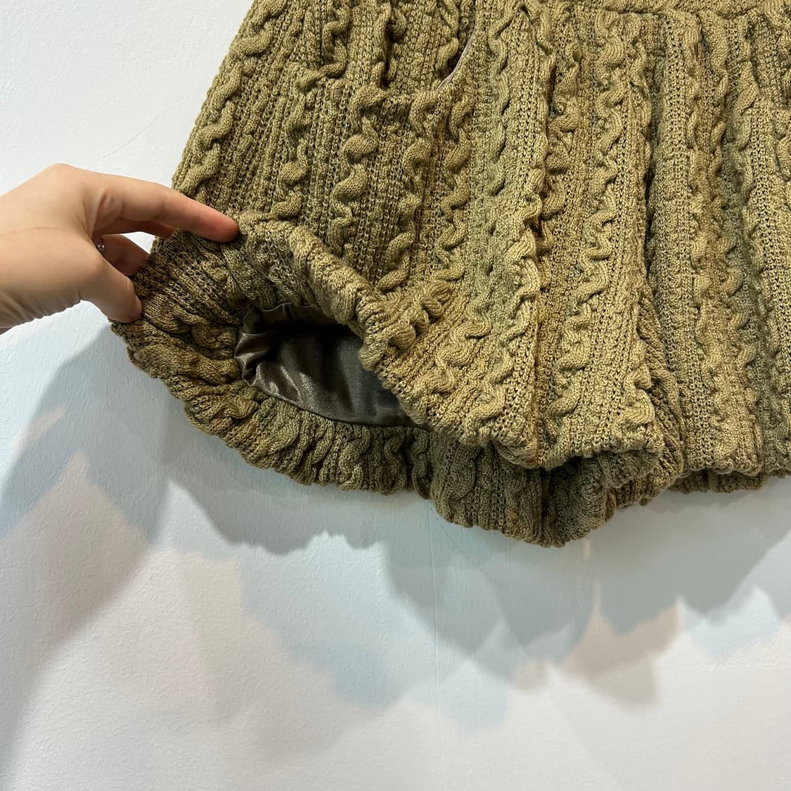 케이블 니트 쇼츠 팬츠 상품이미지3