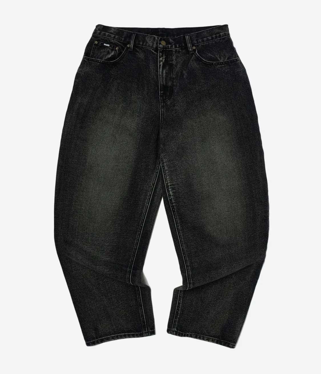 위캔더스 브러쉬드 데님 팬츠 블랙 xl 상품이미지1