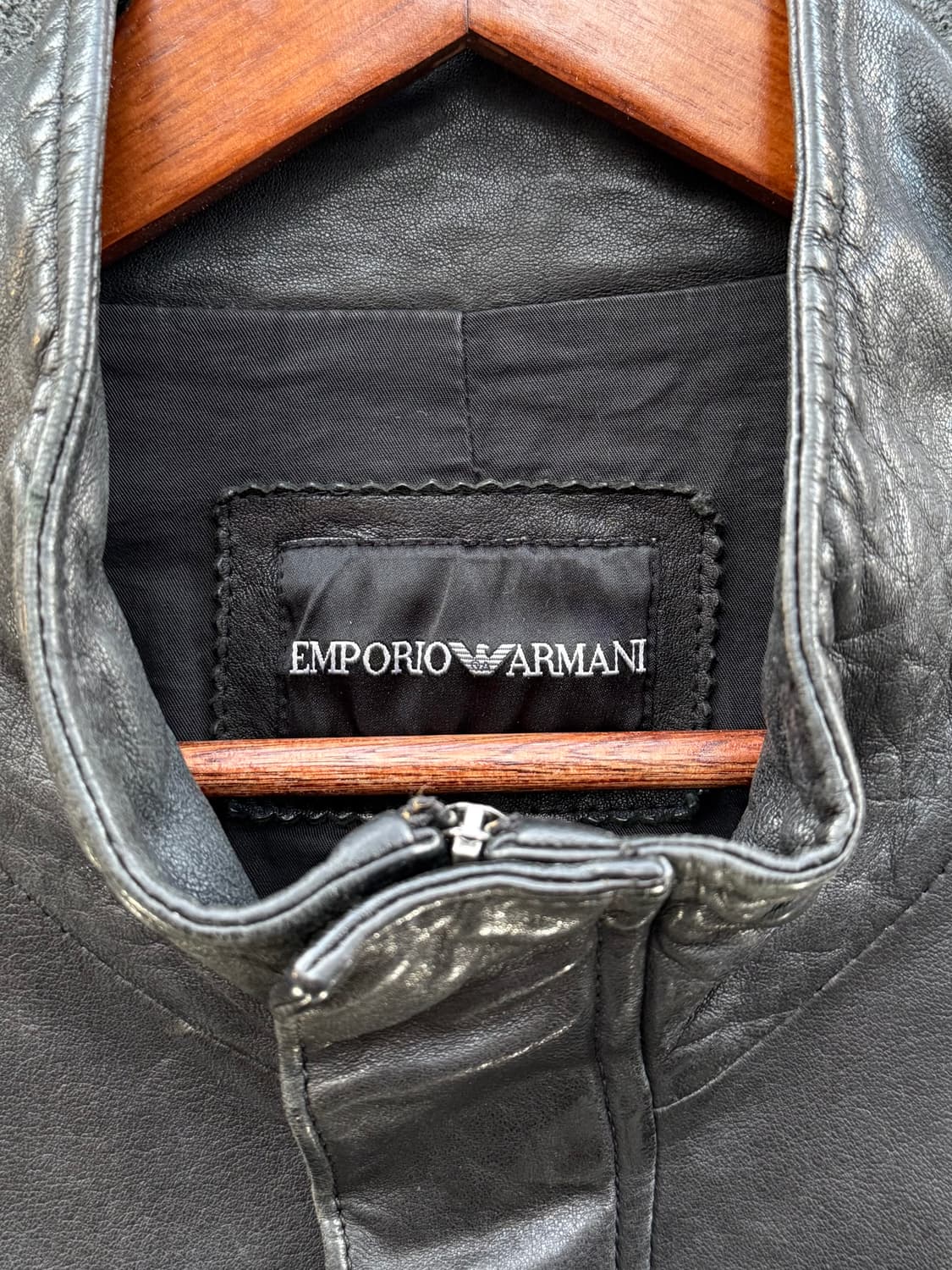 Emporio Armani Leather Jacket 상품이미지3