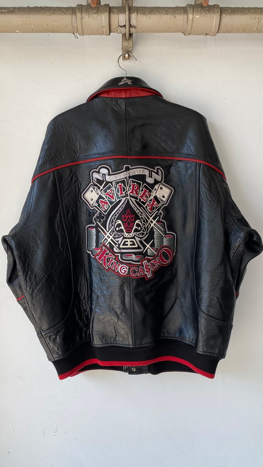 아비렉스 킹 카지노 레더 스타디움 봄버 자켓 3xl/4xl 상품이미지1