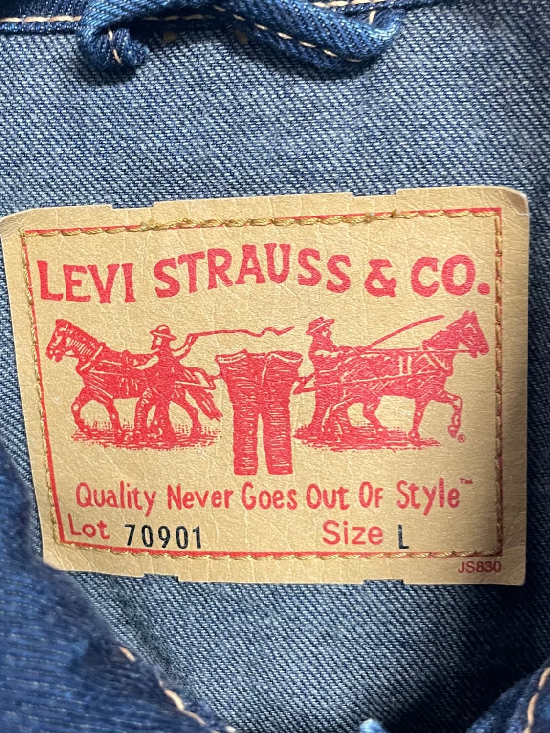 리바이스 70901 타입원 데님 트러커자켓  (on.549) 상품이미지5