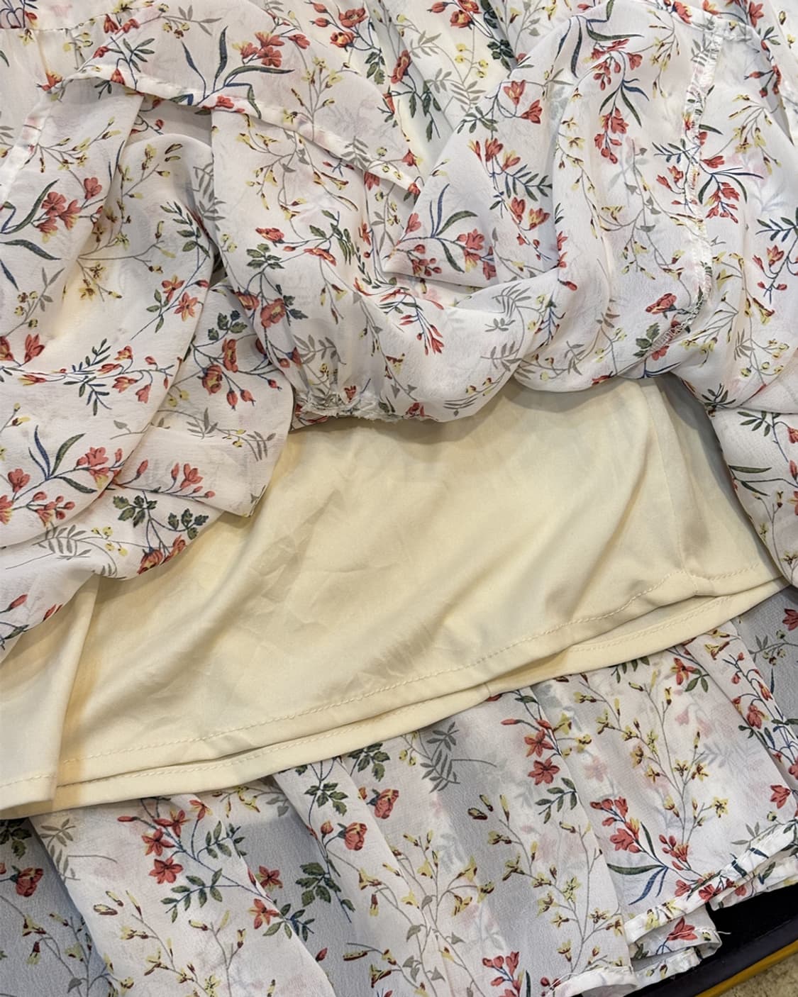 일본빈티지 INGNI 화이트플라워 스커트 상품이미지2