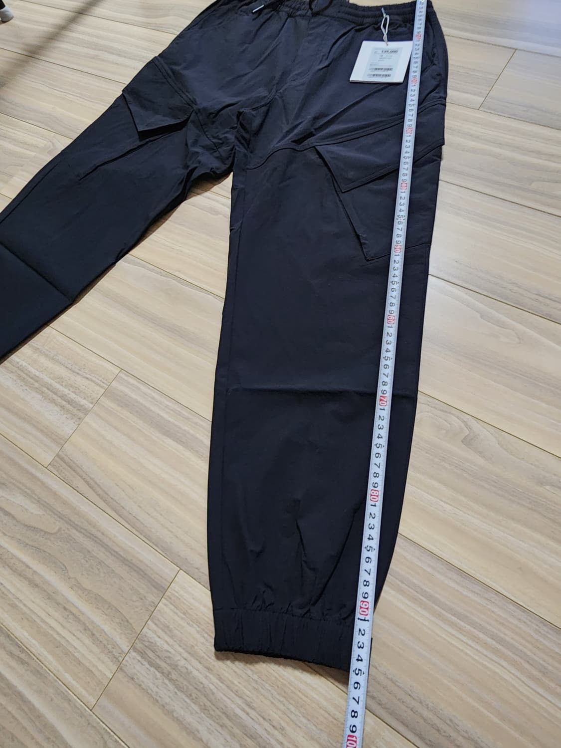 지오지아나일론우븐스판조거팬츠블랙바지 상품이미지5