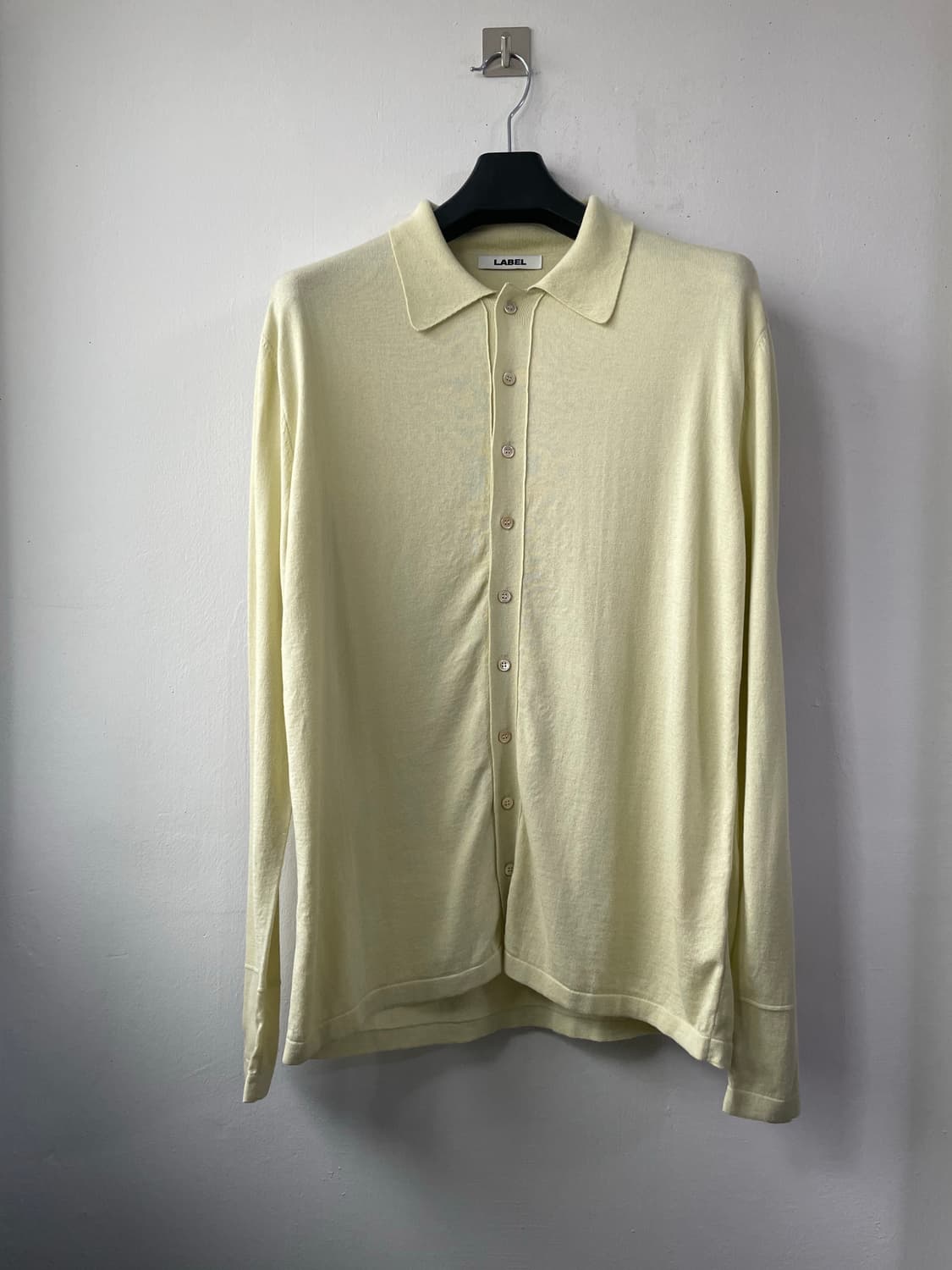 라벨아카이브 soft knitted shirt 라이트그린(2사리즈) 새상 상품이미지1