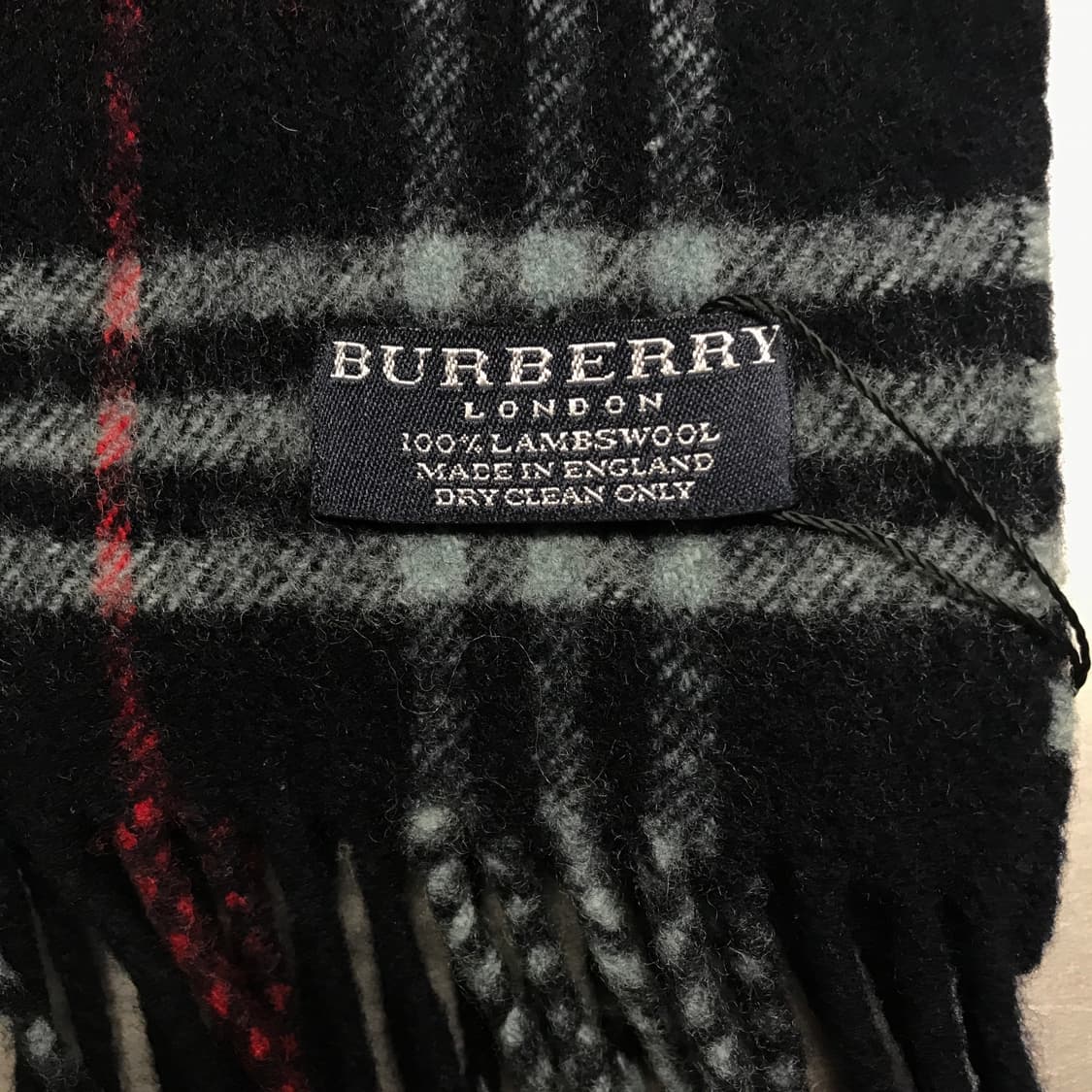 버버리 정품 램스울 머플러 네이비 상품이미지4