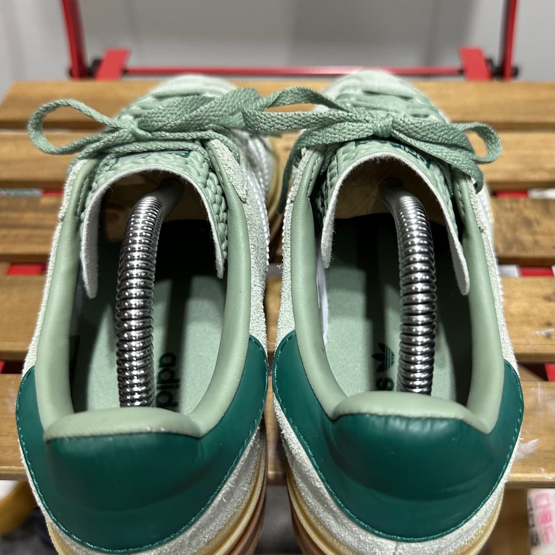 235) 아디다스 운동화 여성 여자 신발 가젤 볼드 빈티지 그린 상품이미지5
