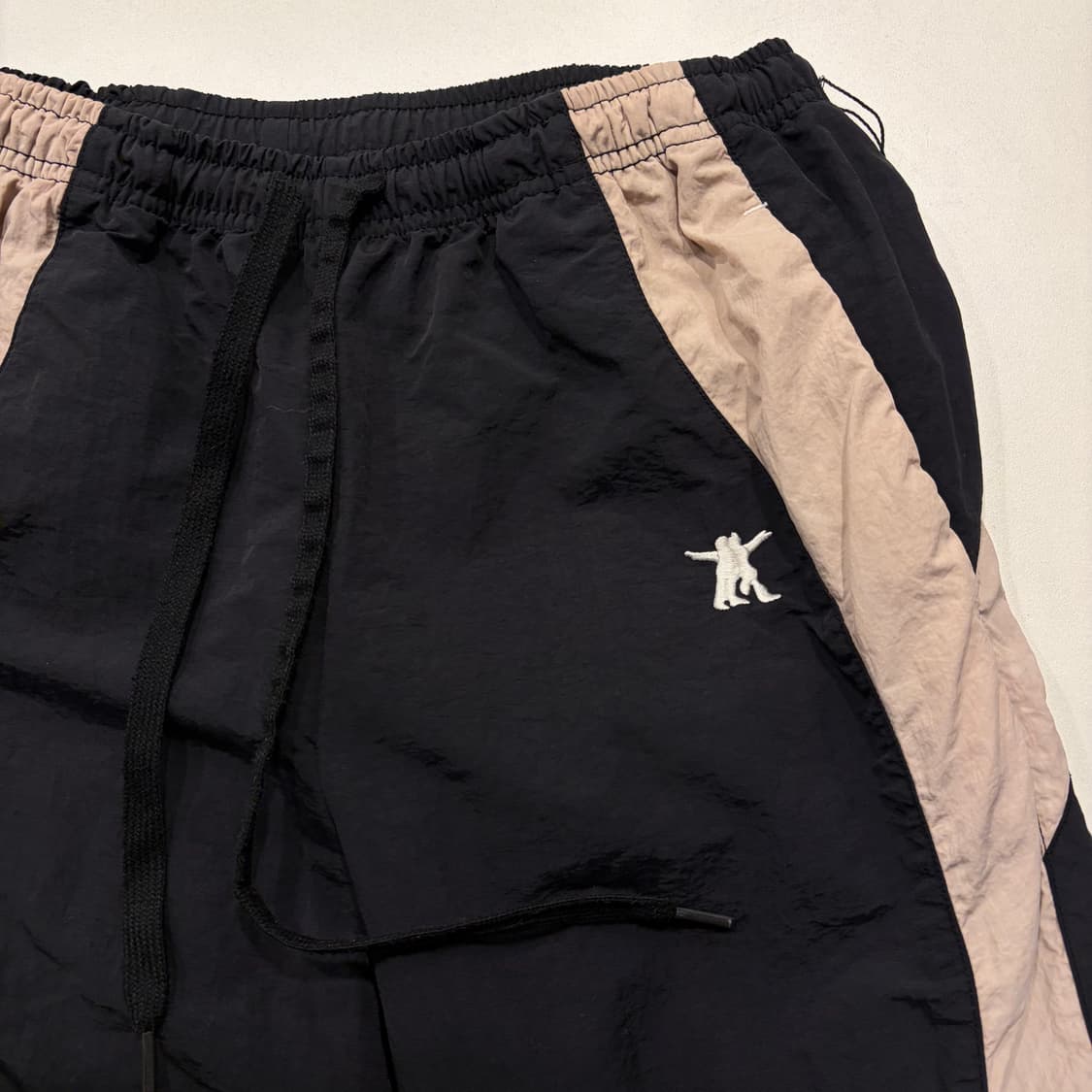 [S] 오픈 와이와이 open Yy 트랙 블랙 핑크 나일론 팬츠 D204 상품이미지3