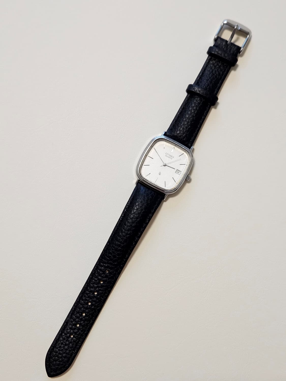 시티즌 쿼츠 빈티지 가죽 시계 상품이미지5