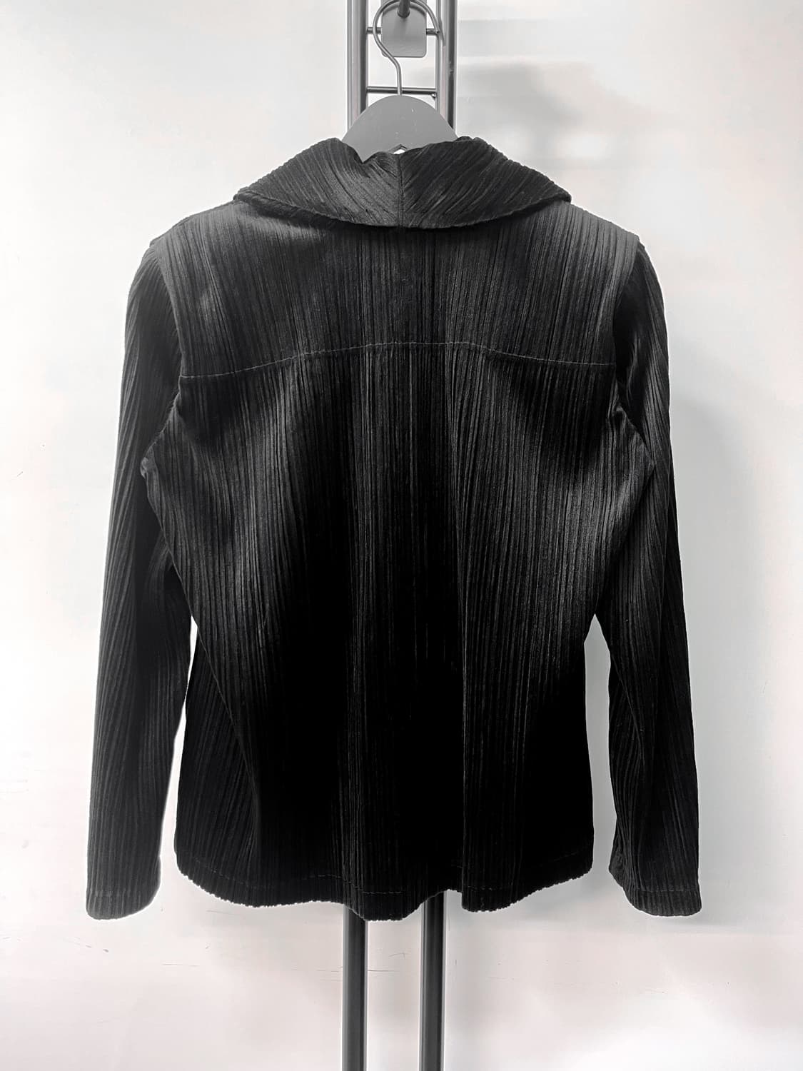 플리츠 플리즈 숄 카라 벨루어 블레이저 상품이미지3