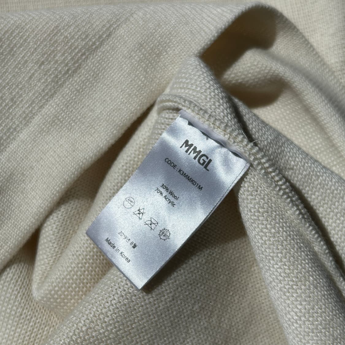 MMGL 아이보리 미니멀 스웨터 상품이미지6