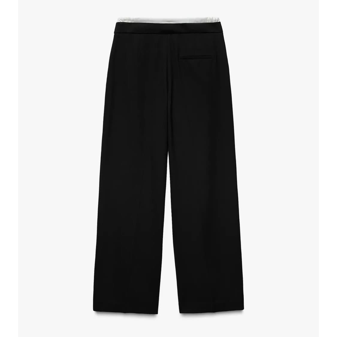 zara 자라 더블 웨이스트 와이드 팬츠 블랙 상품이미지7
