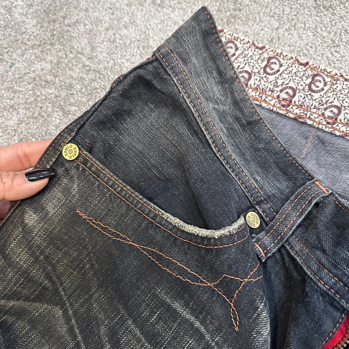 에드윈503 블루트립 흑청 웨스턴 팬츠32 상품이미지5