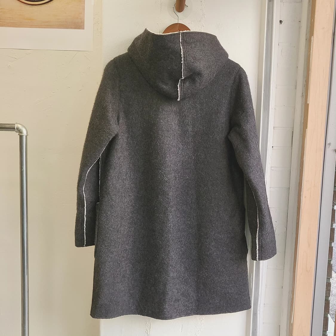 Back number 차콜 무스탕 코트 상품이미지7