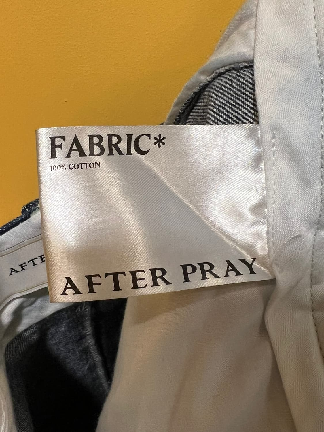 [L] 애프터프레이 와이드 테이퍼드 플리츠 데님 팬츠 상품이미지8