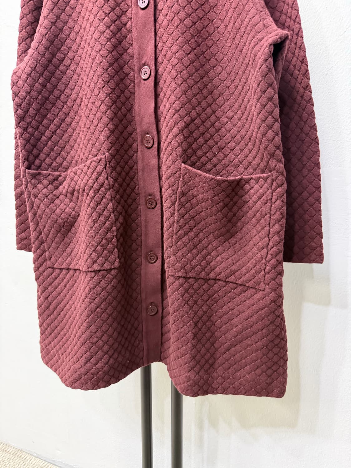 정품) COS 코스 퀼팅 브라운 가디건 자켓 L 상품이미지3