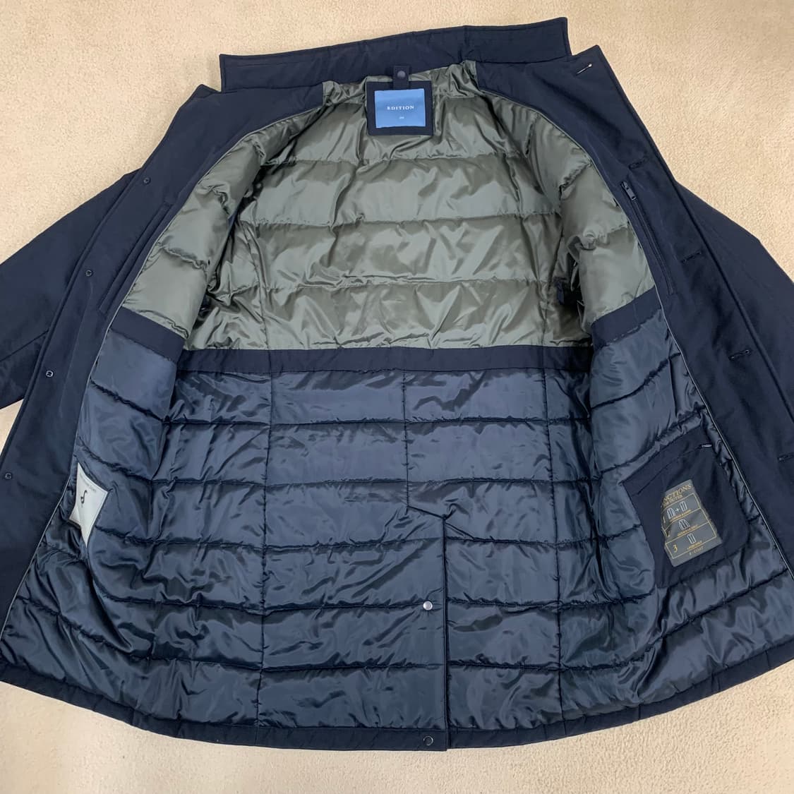 에디션 베스트 라이너 디테처블 코트(105/네이비) 패딩코트 상품이미지8